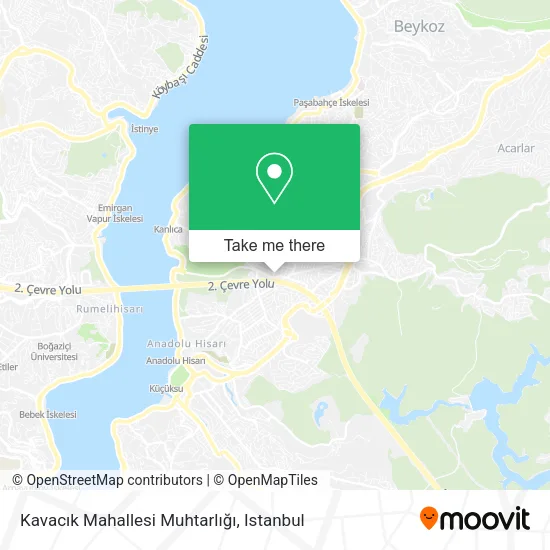 Kavacık Mahallesi Muhtarlığı map