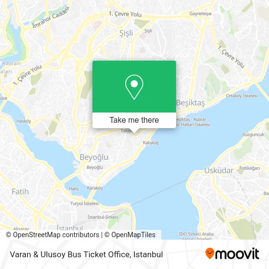 Varan & Ulusoy Bus Ticket Office map