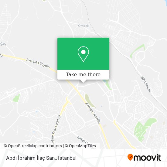 Abdi İbrahim İlaç San. map