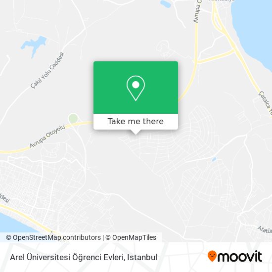 Arel Üniversitesi Öğrenci Evleri map