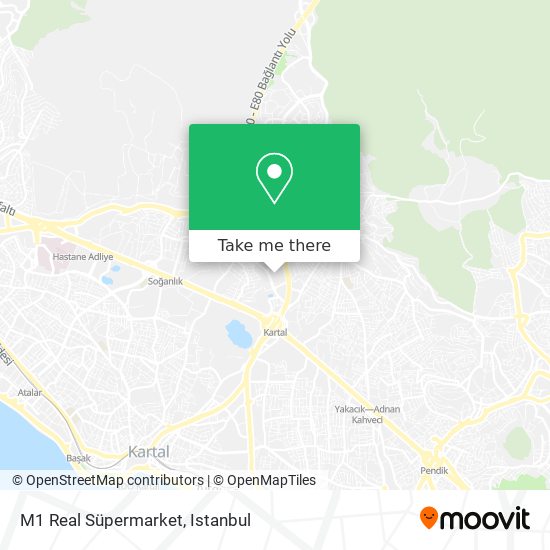 M1 Real Süpermarket map