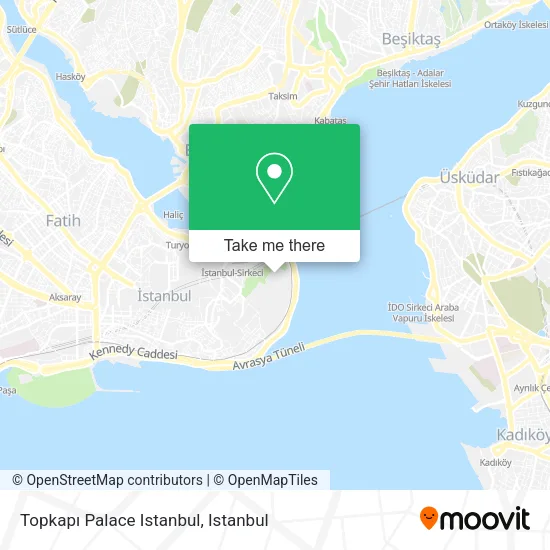 Topkapı Palace Istanbul map