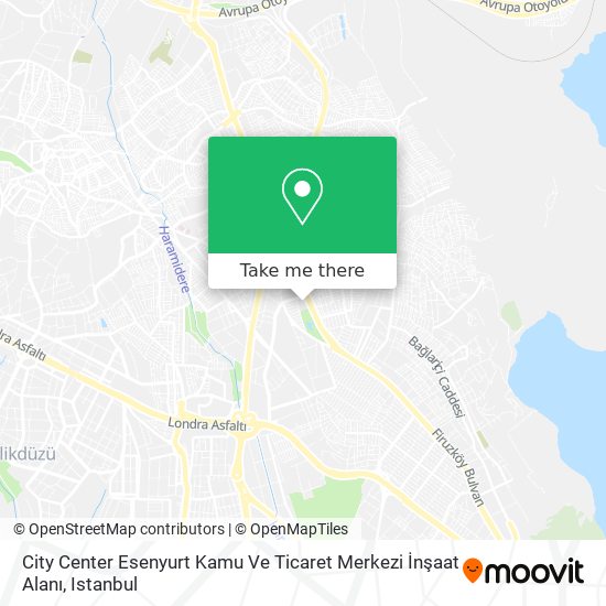 City Center Esenyurt Kamu Ve Ticaret Merkezi İnşaat Alanı map