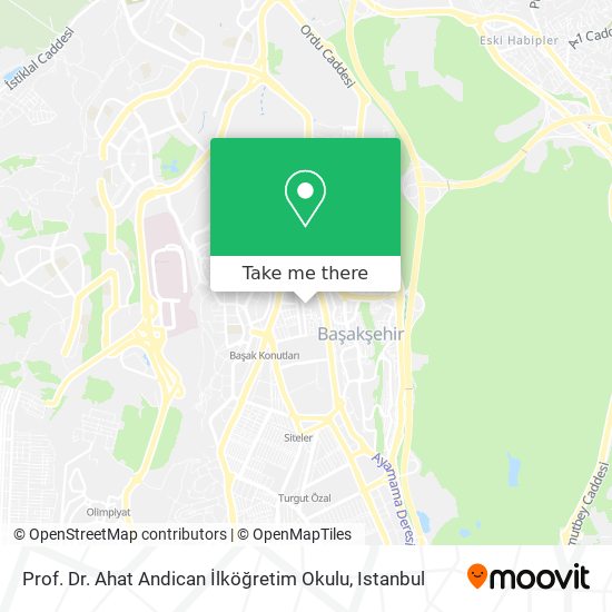 Prof. Dr. Ahat Andican İlköğretim Okulu map