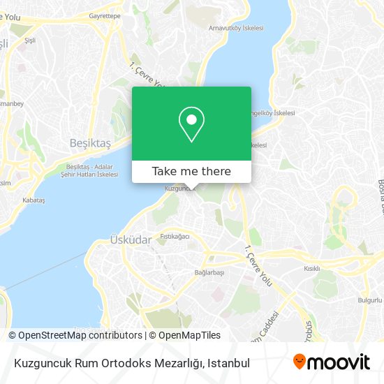 Kuzguncuk Rum Ortodoks Mezarlığı map