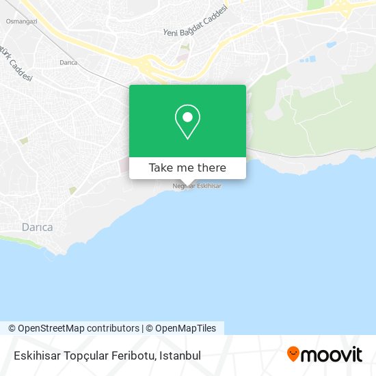 Eskihisar Topçular Feribotu map