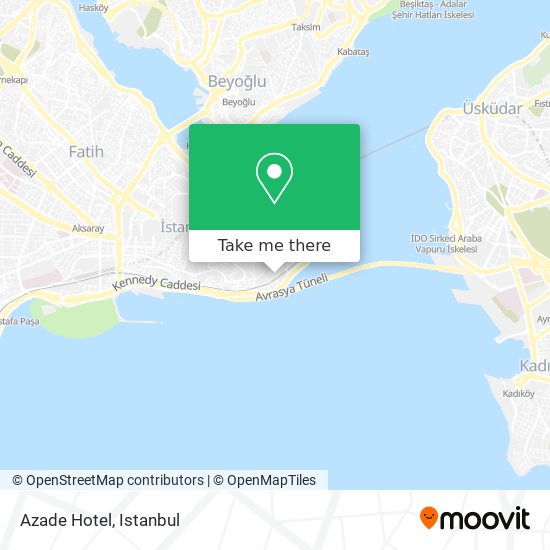 Azade Hotel map