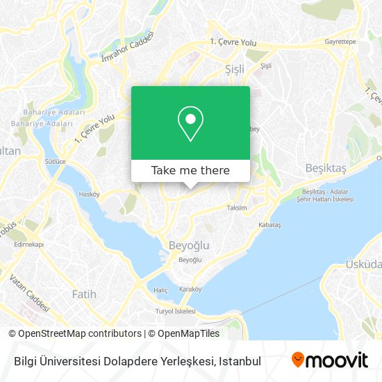 Bilgi Üniversitesi Dolapdere Yerleşkesi map