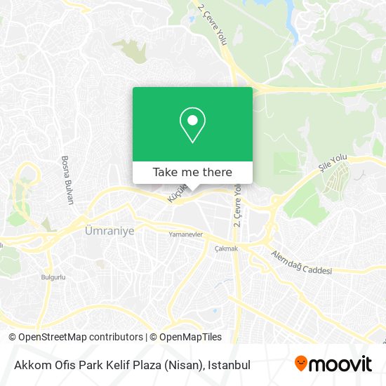 Akkom Ofis Park Kelif Plaza (Nisan) map