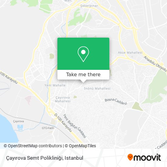 Çayırova Semt Polikliniği map