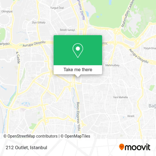212 Outlet map