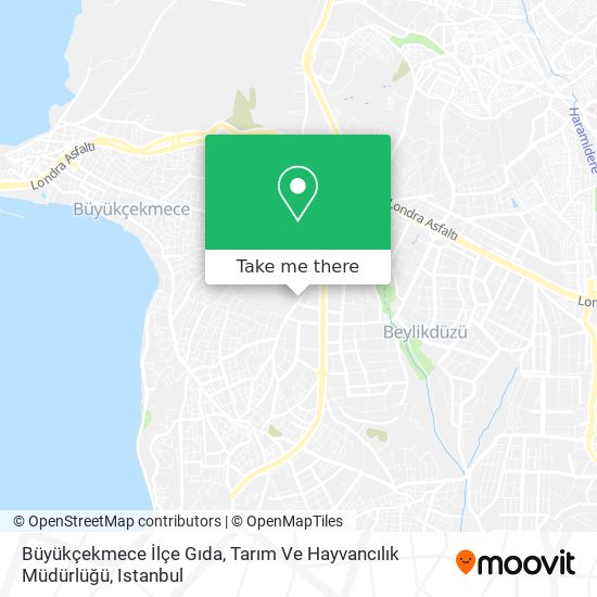 Büyükçekmece İlçe Gıda, Tarım Ve Hayvancılık Müdürlüğü map