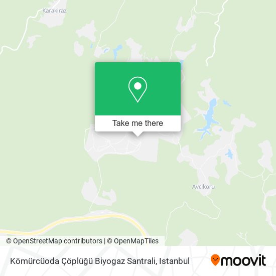 Kömürcüoda Çöplüğü Biyogaz Santrali map