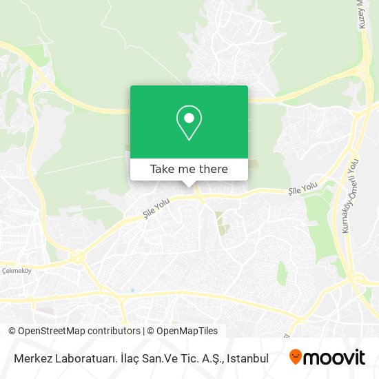 Merkez Laboratuarı. İlaç San.Ve Tic. A.Ş. map
