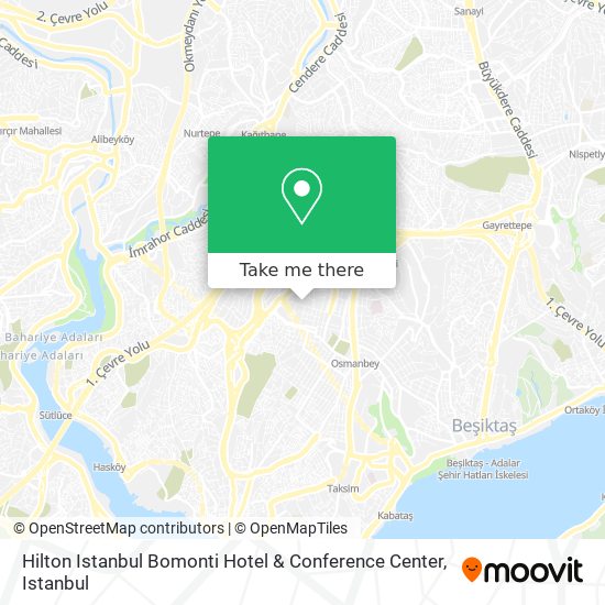 Hilton Istanbul Bomonti Hotel & Conference Center map