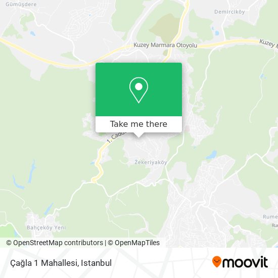 Çağla 1 Mahallesi map