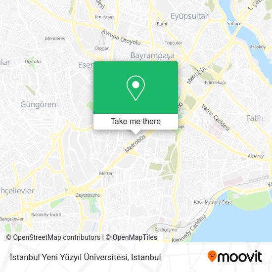 İstanbul Yeni Yüzyıl Üniversitesi map