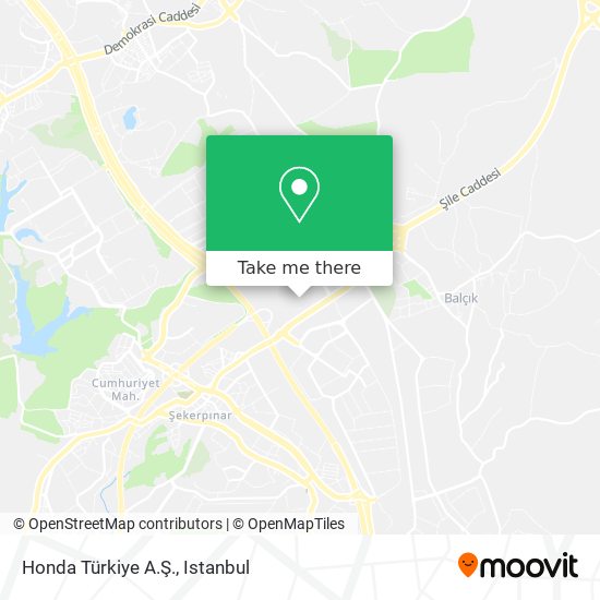 Honda Türkiye A.Ş. map