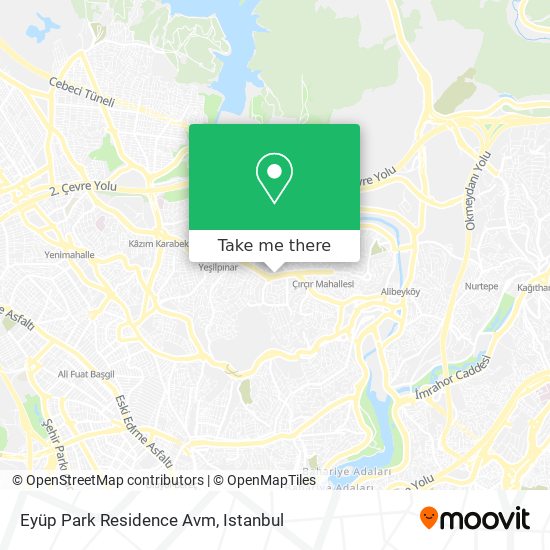 Eyüp Park Residence Avm map