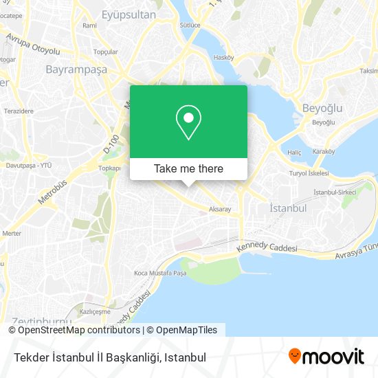 Tekder İstanbul İl Başkanliği map