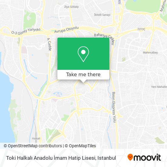 Toki Halkalı Anadolu İmam Hatip Lisesi map