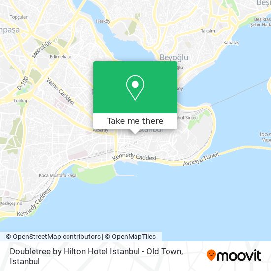 Doubletree by Hilton Hotel Istanbul - Old Town map