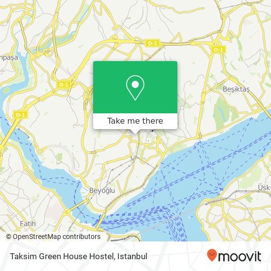 Taksim Green House Hostel map