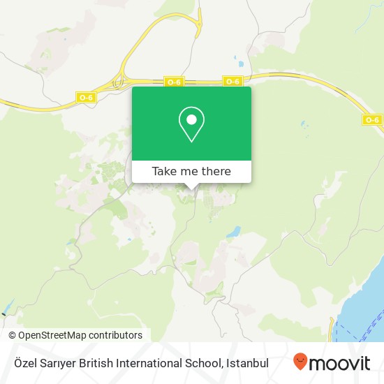Özel Sarıyer British International School map
