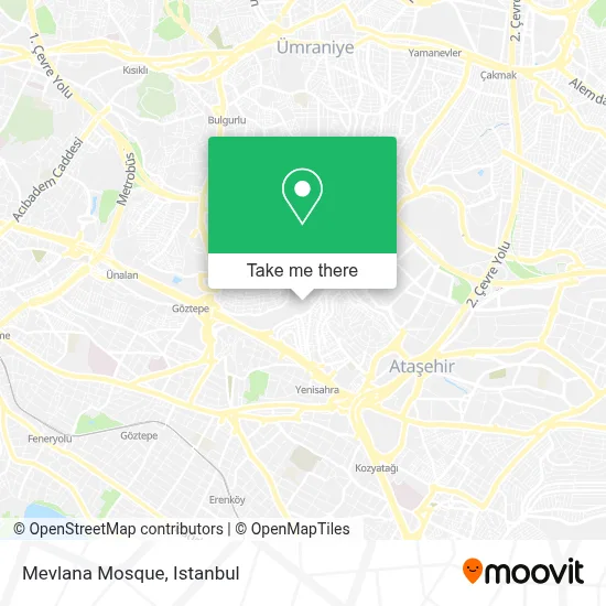 Mevlana Cami map