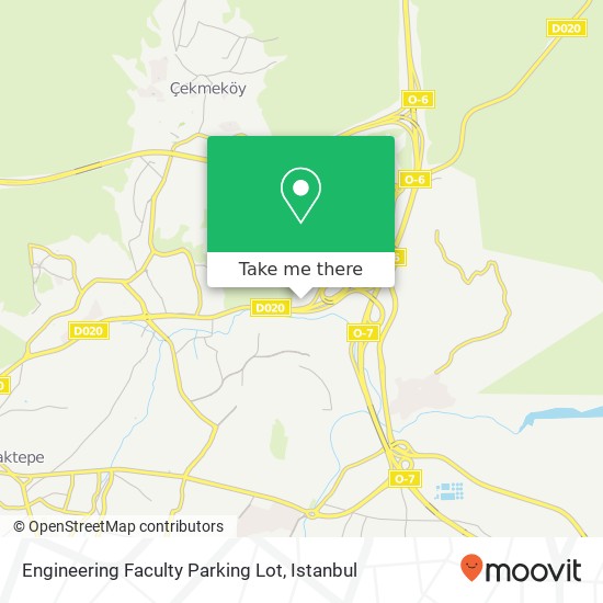 Engineering Faculty Parking Lot map