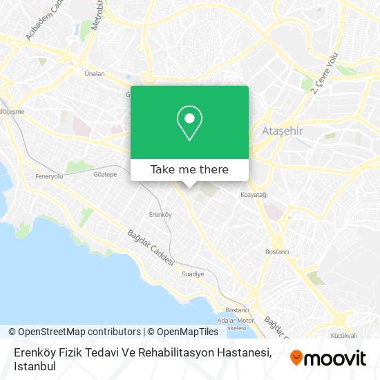 Erenköy Fizik Tedavi Ve Rehabilitasyon Hastanesi map