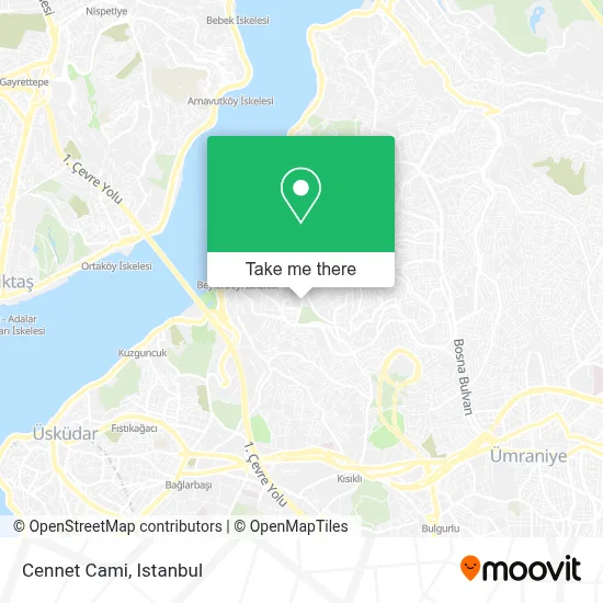 Cennet Cami map