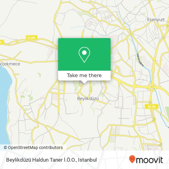 Beylikdüzü Haldun Taner İ.Ö.O. map