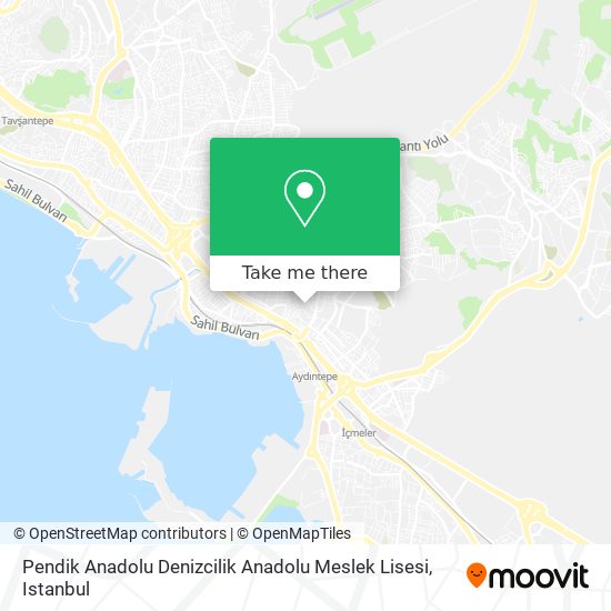 Pendik Anadolu Denizcilik Anadolu Meslek Lisesi map