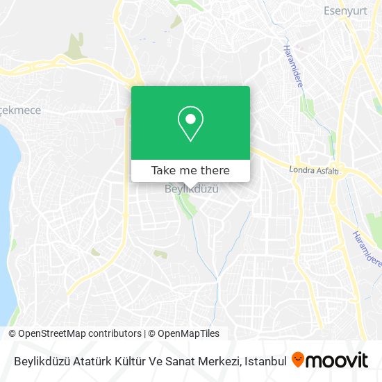 Beylikdüzü Atatürk Kültür Ve Sanat Merkezi map