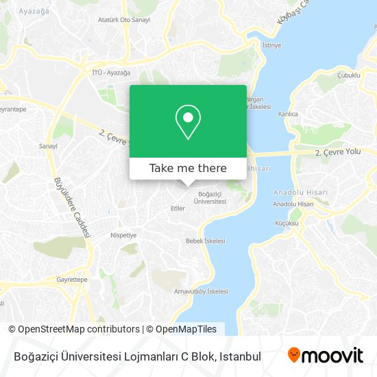 Boğaziçi Üniversitesi Lojmanları C Blok map