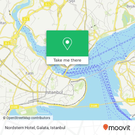 Nordstern Hotel, Galata map