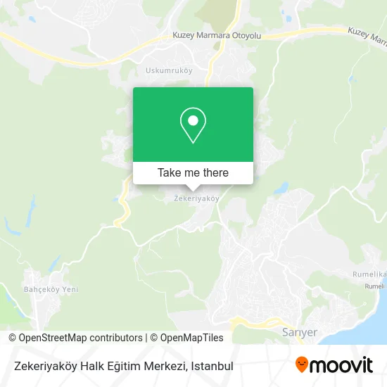 Zekeriyaköy Halk Eğitim Merkezi map