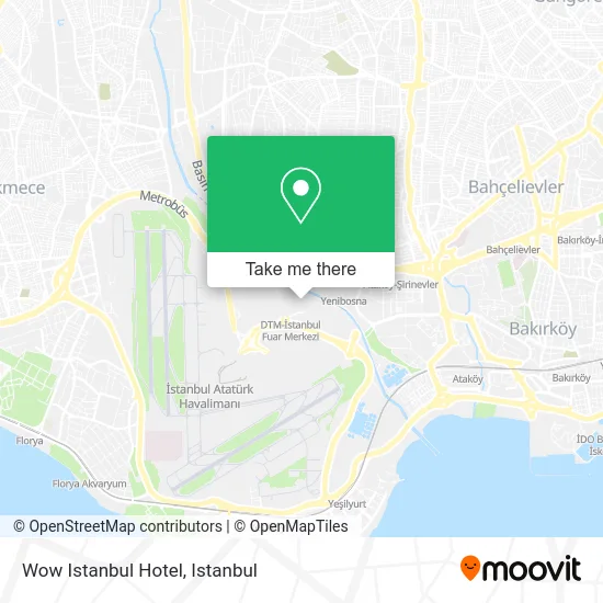 Wow Istanbul Hotel map