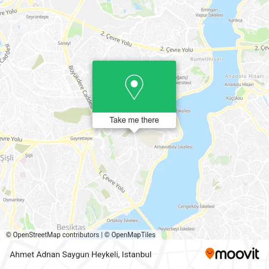 Ahmet Adnan Saygun Heykeli map