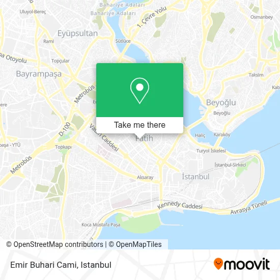 Emir Buhari Cami map