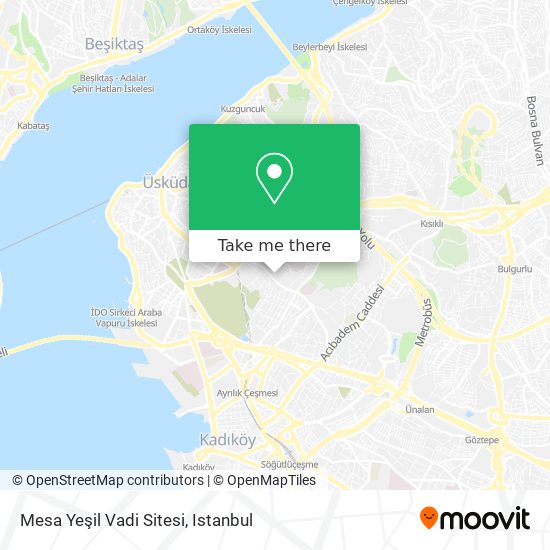 Mesa Yeşil Vadi Sitesi map