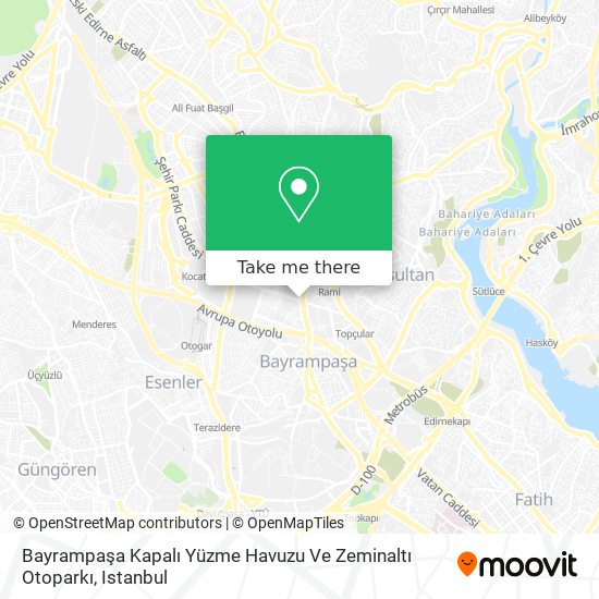 Bayrampaşa Kapalı Yüzme Havuzu Ve Zeminaltı Otoparkı map