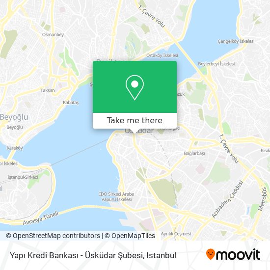 Yapı Kredi Bankası - Üsküdar Şubesi map