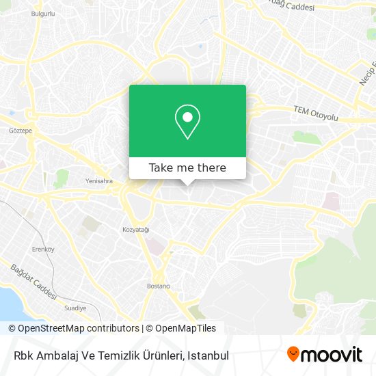 Rbk Ambalaj Ve Temizlik Ürünleri map