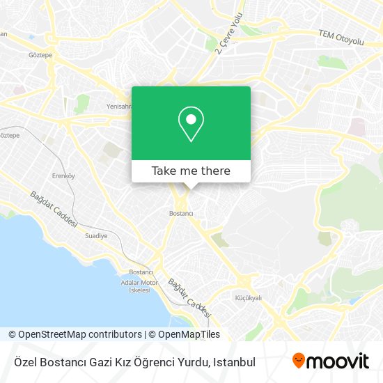 Özel Bostancı Gazi Kız Öğrenci Yurdu map