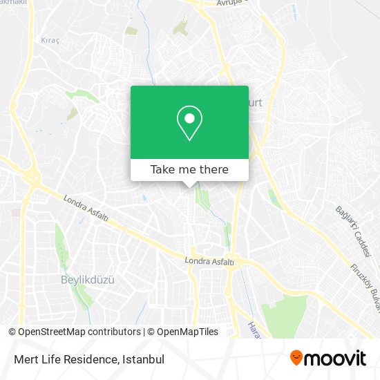 Mert Life Residence map