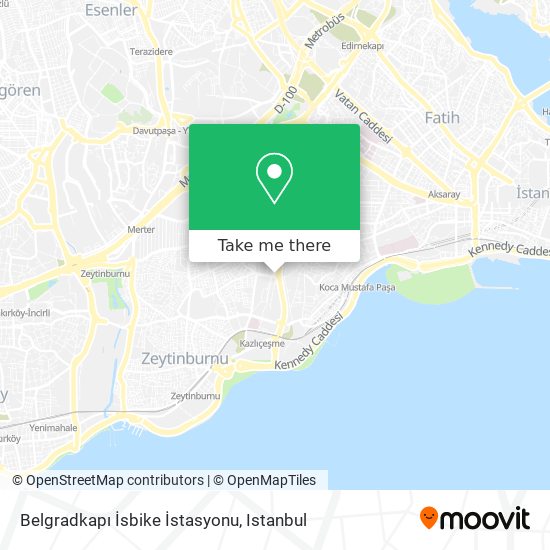 Belgradkapı İsbike İstasyonu map