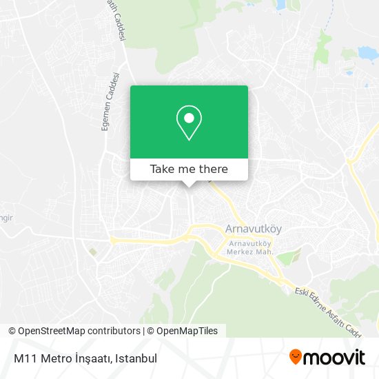 M11 Metro İnşaatı map