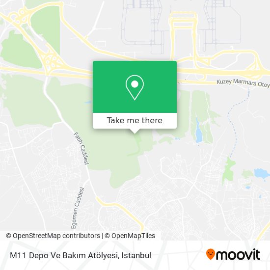 M11 Depo Ve Bakım Atölyesi map